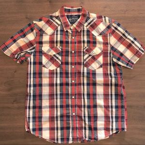 American Rag Men’s short sleeve snap front